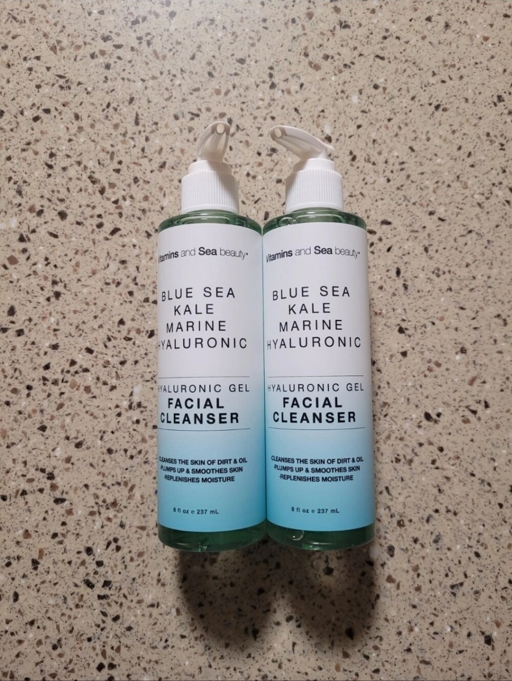 2 Vitamins & Sea Beauty Blue Sea Kale Marine Hyaluronic Facial Cleanser 8 Oz Ea